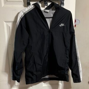 Nike Kids Black and White Windbreaker